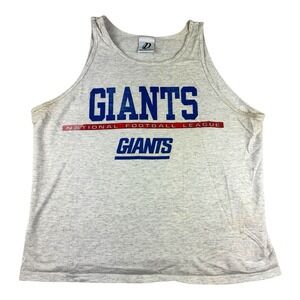 Vintage Dynasty NFL New York Giants Football Men's Medium Gray Tank Top Shirt